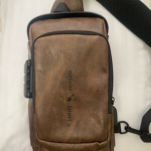 Brown Men's Belt Bag
